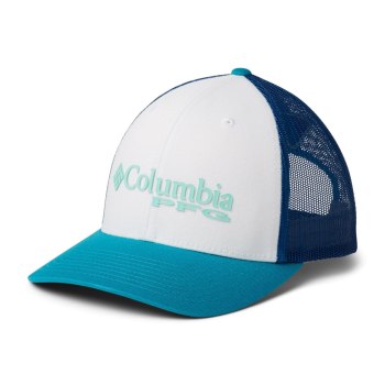 Columbia PFG Mesh Snap Back Ball, Gorras Blancos Grises Oscuro Para Mujer | 345607-QFV